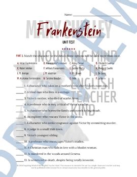 answer key for the play frankenstein Reader