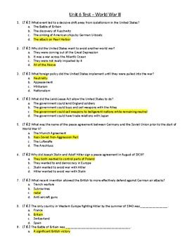 answer key for unit 6 world wars and revolutions 1910 1955 Reader