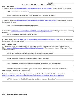 answer key for weather webquest Doc