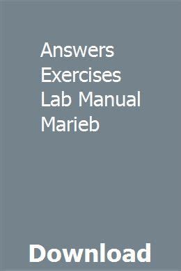 answer key lab manual marieb exercise 12 Kindle Editon