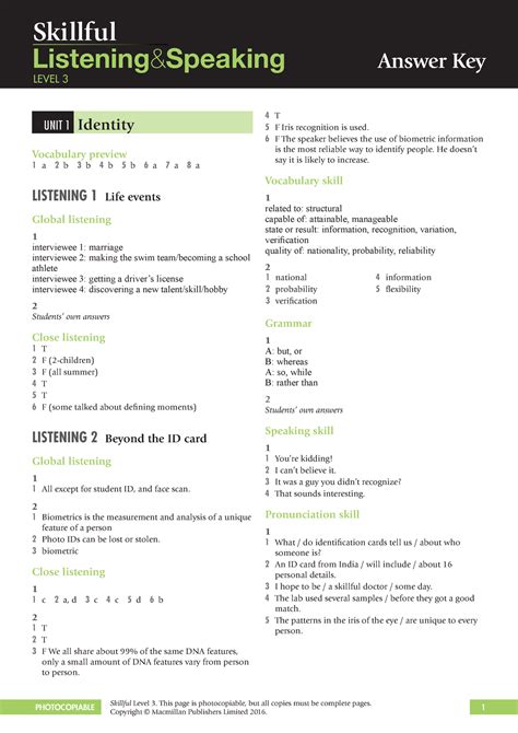 answer key listening power 3 Reader