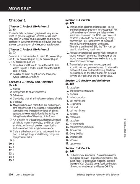 answer key pearson biology packet Doc