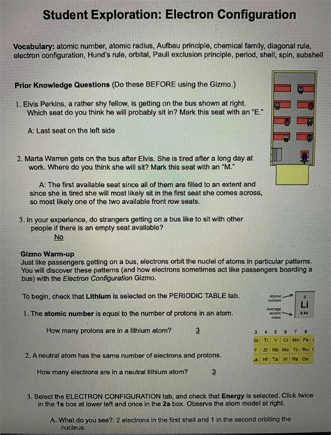 answer key student exploration electron configuration Kindle Editon