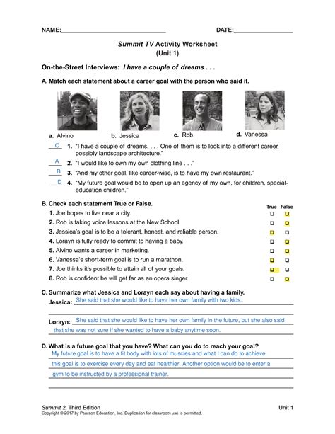 answer key summit 2 unit 8 work Reader