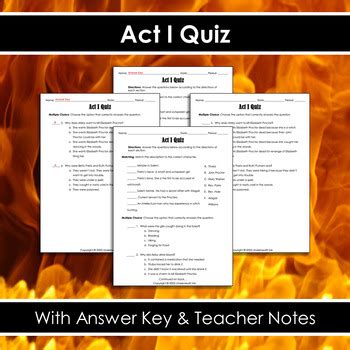 answer key the crucible act 1 test Kindle Editon