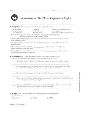 answer key the great depression begins Epub