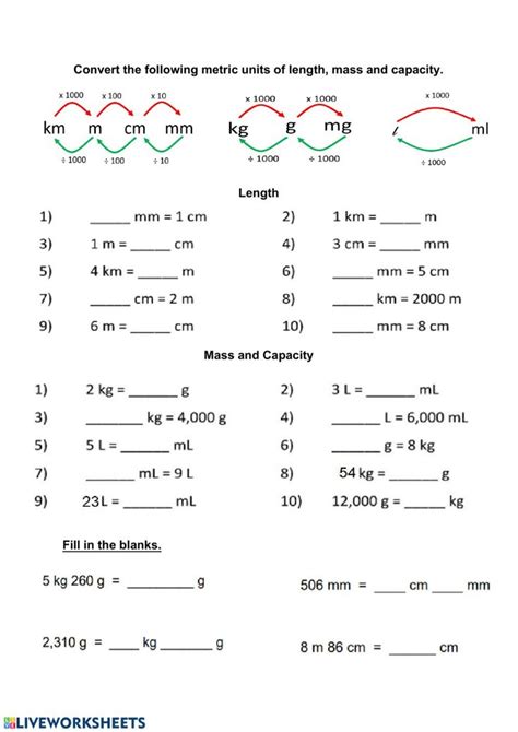 answer key to converting units of measure Doc