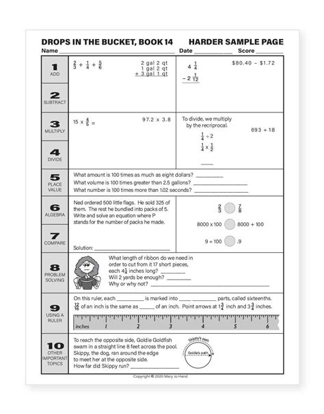 answer key to drops in the bucket Kindle Editon