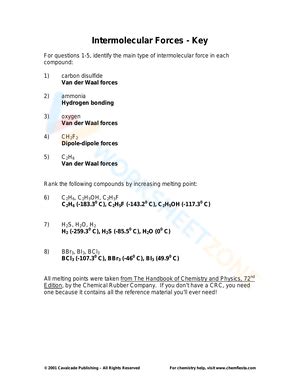 answer key to intermolecular forces flinn lab Epub