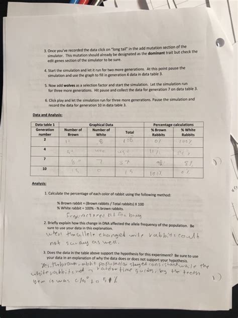 answer key to lab investigation natural selection PDF