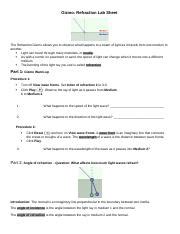 answer key to refraction gizmos sheet Kindle Editon