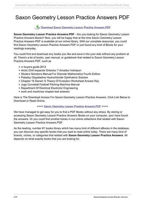 answer key to saxon geometry Doc