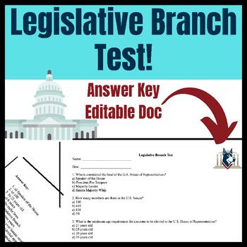 answer key to the legislative branch ch Doc