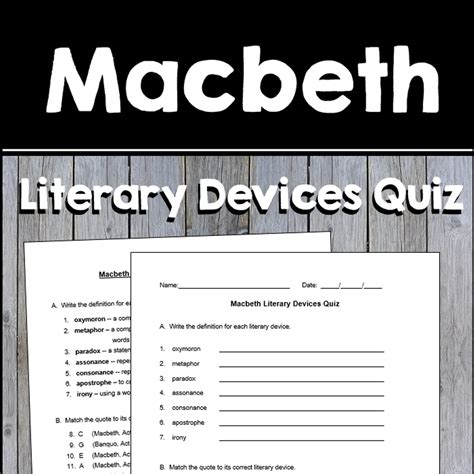 answer key to the macbeth Reader