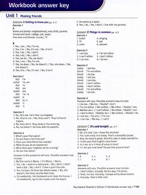 answer key touchstone workbook level2 Doc