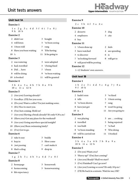 answer of headway work 5 Doc