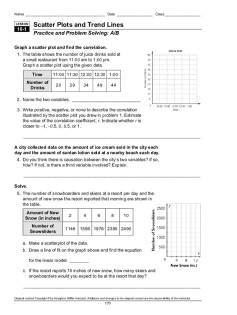 answer scatter plots and trend lines Kindle Editon