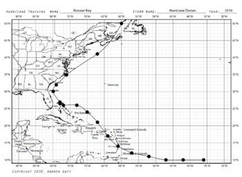 answer sheet to tracking a hurricane Doc