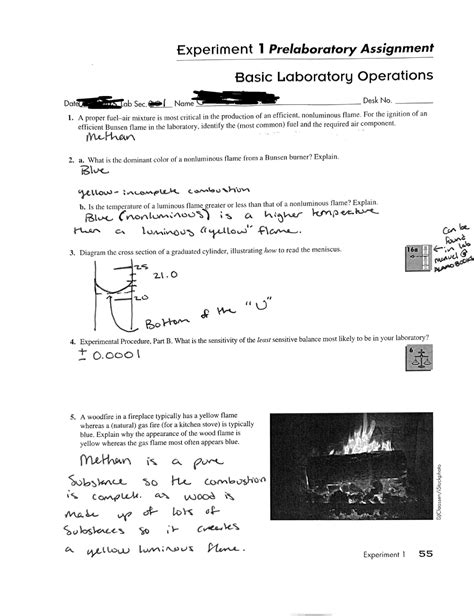 answer to chemistry 1411 lab experiment Reader