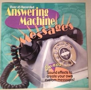 answering machine messages sound bites Epub