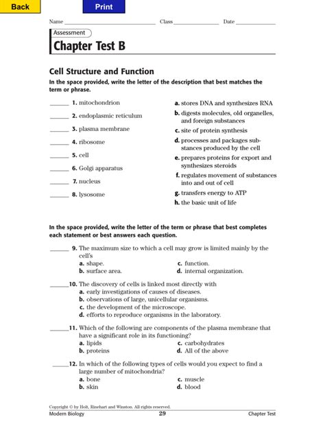 answers chapter test b cell the basic units of life Epub