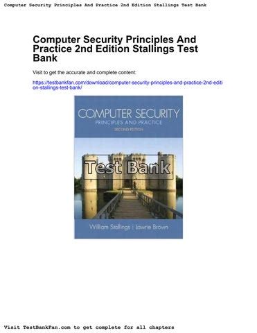 answers for computer security principles and practice PDF