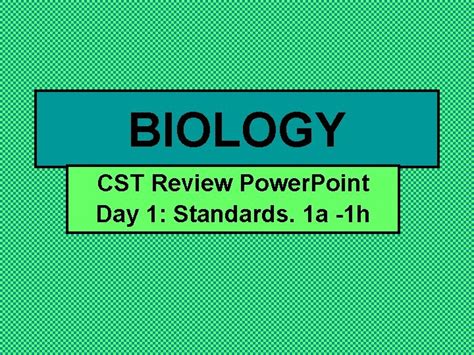 answers for cst review biology Reader