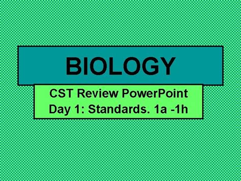 answers for cst review biology Reader