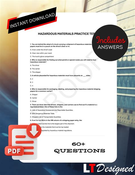 answers for dot hazmat test Epub