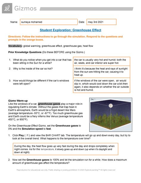 answers for greenhouse effect gizmo quiz Kindle Editon