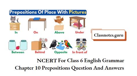 answers for lesson 6 prepositions from mcdougal Doc