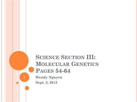 answers for molecular genetics section 3 Doc