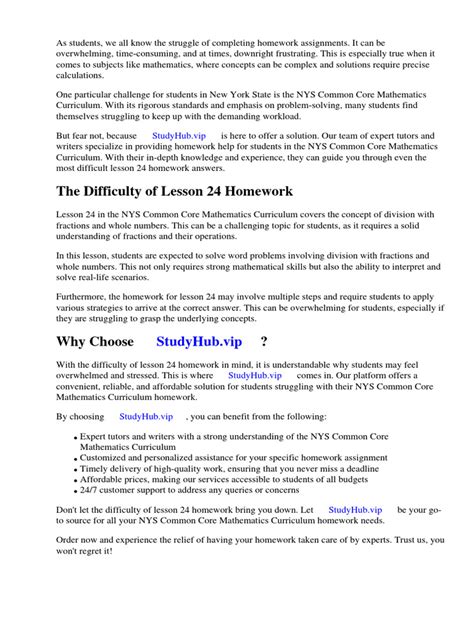 answers for nys common core mathematics curriculum lesson 21 homework 1 1 Reader