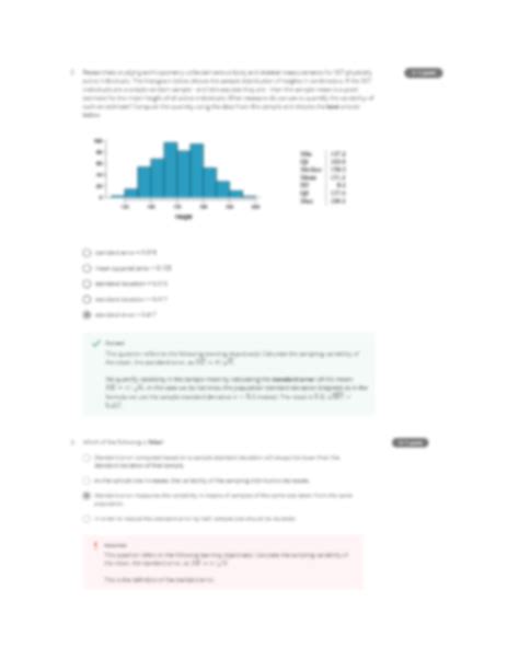 answers for quiz statistics coursera PDF