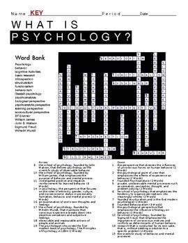 answers for understanding psychology crosswordpuzzle Epub