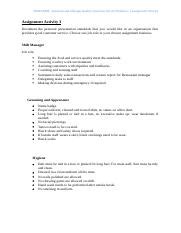 answers of assignment manage quality customer service Doc