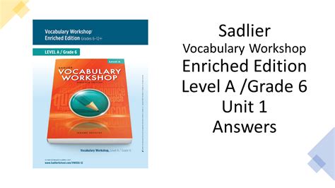 answers sadlier oxford vocabulary book Epub