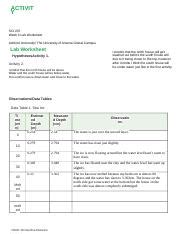 answers sci 207 week 4 lab Doc