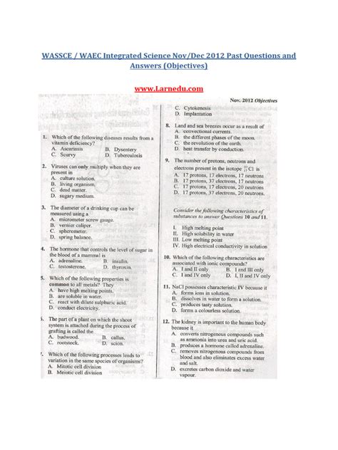 answers to 2013 nov dec wassce questi PDF