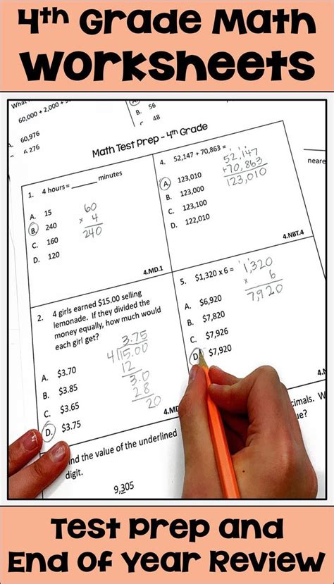 answers to 4th grade study links PDF