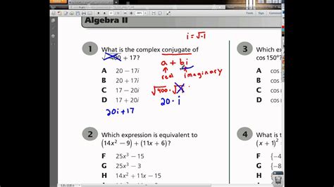 answers to algebra 2 eoc tennessee PDF