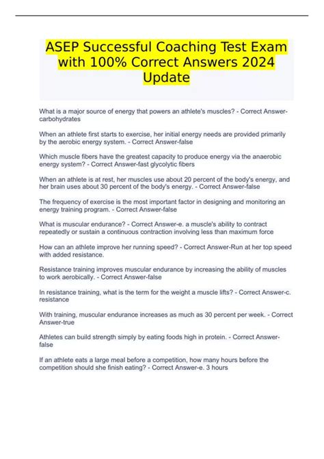 answers to asep coaching test PDF