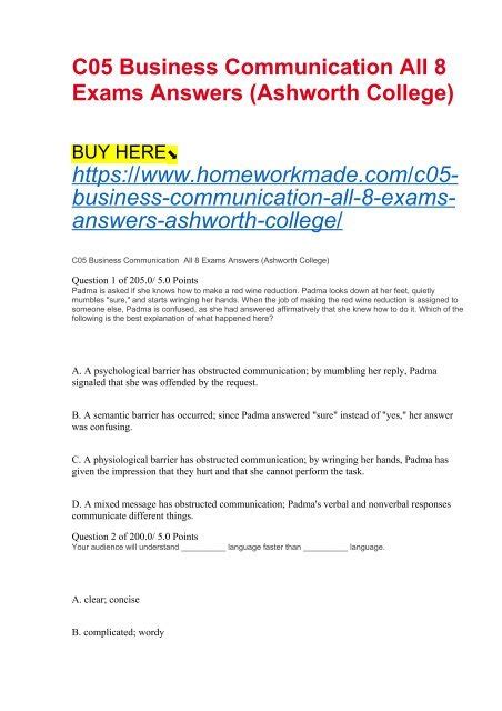 answers to ashworth college exams PDF