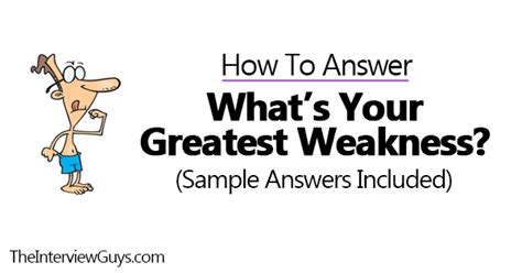 answers to biggest weakness Epub