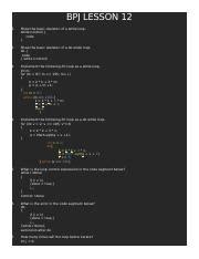 answers to bpj lesson 12 Reader