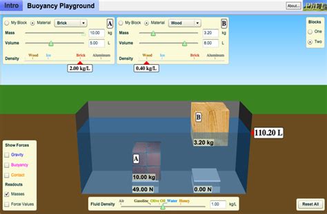 answers to buoyancy simulation Doc