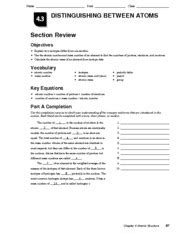 answers to distinguishing between atoms section review Doc