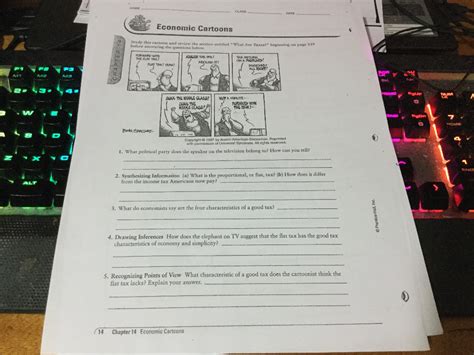 answers to economic cartoon 6 answer Doc