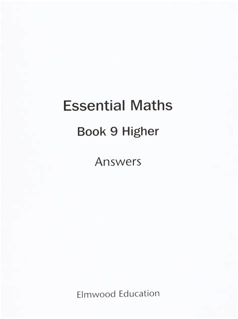 answers to essential maths 9 Doc