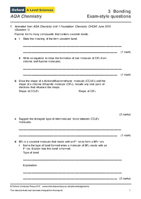 answers to exam style questions aqa chemistry a2 PDF